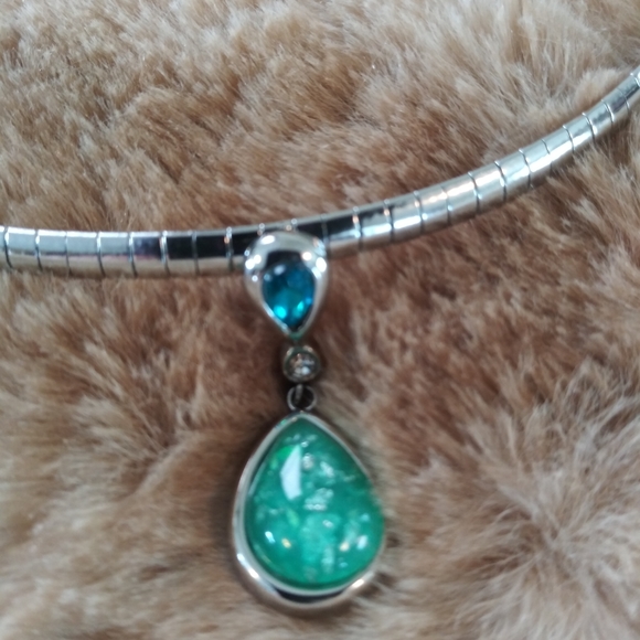 Drop Necklace Multi-Gemstones 17 Inches NWT - Picture 10 of 16